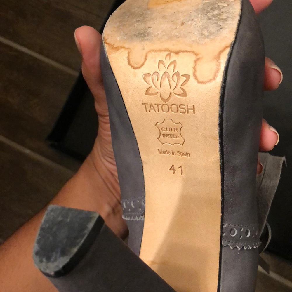 Tatoosh Soft Authentic Leather Grey Bootie! - image 5